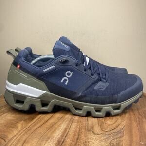 On Cloudwander Midnight Olive Mens Navy Blue Size 12.5 Waterproof Running Shoes